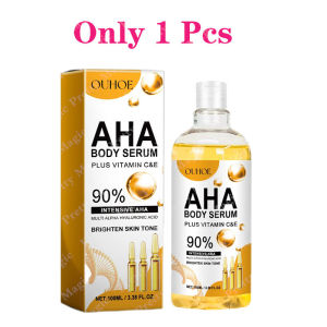 (BUY 1 TAKE 1)AHA Body Serum Niacinamide Whitening Essence Moisturizing Rejuvenating Skin Care 100ML / 500ML