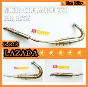 KNALPOT RACING CREAMPIE JOGJA ZZ1 NINJA R/RR/SS STAINLESS