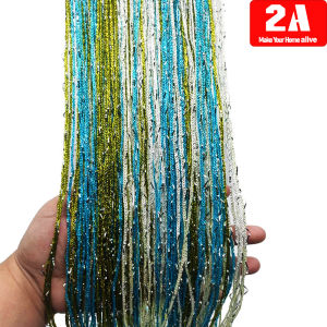 2A String Curtain 1mx2m Line Curtain Home Decor Glitter Design (XC)