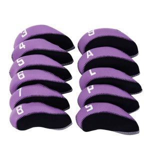 4-9PSAL Outdoor Sport With Number Design Golf Training Equipment Iron Wedge Protector Golf Putter Accessories Protective Cover Golf Iron Headcover Spider Head Cover Golf Club Cover Golf Headcovers