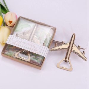 【Fast Delivery】Vintage Airplane Bottle Opener Wedding Baptism Birthday Souvenir Retro bronze Aircraft opener gift Bronze airplane opener sovenir with gift box Wedding Baptism Birthday