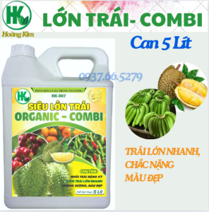 SIÊU LỚN TRÁI COMBI CAN 5 LÍT/ CHUYÊN NUÔI TRÁI DƯỠNG TRÁI LỚN TRÁI NHANH/ BỔ SUNG VI LƯỢNG ĐẦY ĐỦ CHO CÂY