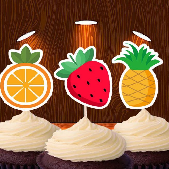Fruity Fruits theme Cupcake Topper 12pcs Lazada PH
