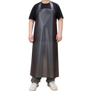 WANGCAI Heat-Resistant TPU Oil Resistant Apron Extra Wide Shoulder Straps Odorless Waterproof Dishwasher Apron Work Apron Anti-fouling Wash Shop Bib Kitchen