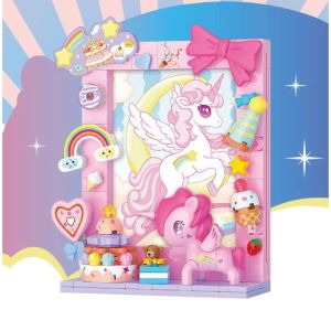Đồ chơi Balody 21392 Bộ xếp hình khung ảnh Kỳ Lân Unicorns