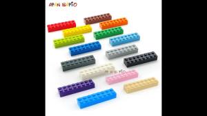 100pcs 2x8 Dot DIY Building Blocks Thick Educational Creative Toys for Children Figures Plastic Bricks Size Compatible With 30072026