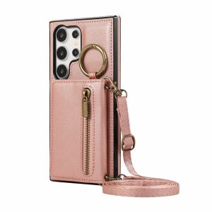 Vỏ cho Samsung s24 ultra với dây đeo chéo dây đeo điện thoại di động vỏ điện thoại thẻ khe trường hợp da trường hợp với đồ đựng thẻ trường hợp bìa vỏ với dây thừng đeo móc cho Samsung s24 plus s23 ultra s23 fe s22 ultra s21 plus s20 fe note10 plus note20