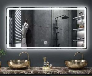 LED Bathroom Mirror Touch Screen Bathroom Mirror with Led Light Dimming Smart  Mirror Tricolor Vanity Mirror Defogging  Wall Mirror Beauty Makeup Mirror Washbasin Smart Mirror Rectangular