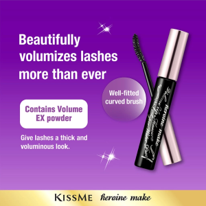 KISSME Heroine Make Long Up Mascara Super Waterproof (mascara tube mascara waterproof curl mascara)