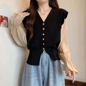 Atasan Wanita Korean Style Lengan Panjang Baju Kekinian Mister Meow