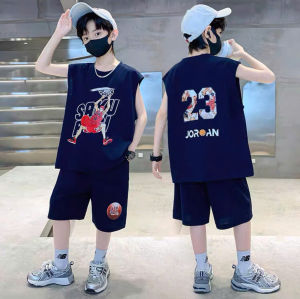 Set bộ quần áo 3 lỗ cho bé trai 18-45kg tuổi set đồ bé trai 5-14 tuổi mẫu SAKU chất liệu thoáng mát năng động cá tính