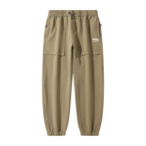 Jeep Spirit Waterproof Wear Resistant Mens Cargo Elastic Tactical Pants Climbing Hiking Running