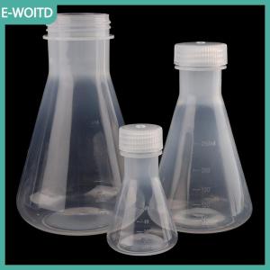 【E-WOITD】 50ml đến 1000ml phòng thí nghiệm nhựa erlenmeyer Flask hình nón container chai với nắp vặn cho phòng thí nghiệm thí nghiệm