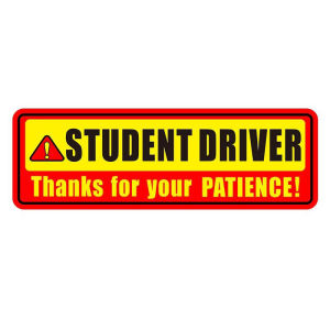 New Driver Signs Waterproof Reflective Safety Sticker Car