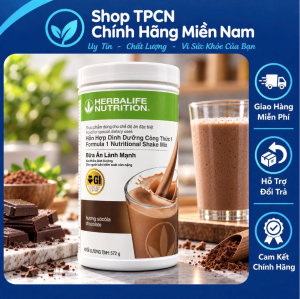 Hỗn Hợp Dinh Dưỡng Công Thức 1 Formula 1 Nutritional Shake Mix Hương Socola - Bữa ăn lành mạnh ( lọ 550g )