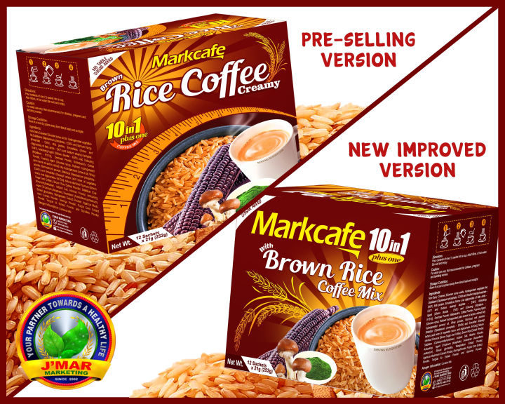 Markcafe 10 in 1 plus one Coffee Drink Mix with Brown Rice Extract ...