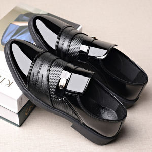 G72025 New Cross-Border Mens Shoes Glossy Leather Shoes Mens Casual Shoes Business Formal Shoes Large Size Versatile Mirror Shoes 7/7
