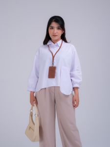 Lecia Shirt Atasan Casual Formal Lengan Panjang Minimalis