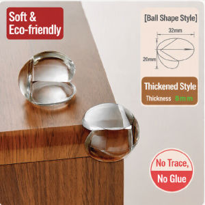 Pelindung Bucu Meja Baby Safety Table Corner Protector Transparent Anti-Collision