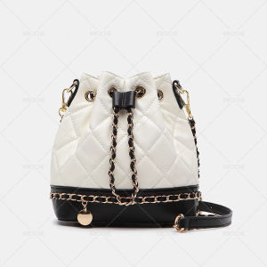 Kroche - Dora Tas Selempang Wanita Model Serut Slingbag Gaya Casual Tali Kombinasi