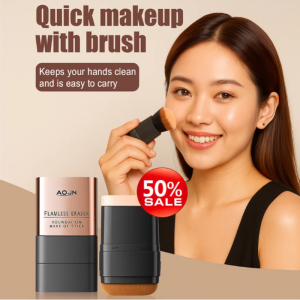 Flawless Eraser Foundation Stick Double-Headed Brush Long-Lasting Concealer Without Makeup Cream Skin Brightening Skin Female无暇粉底棒