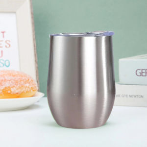 City Goods 360ml Stainless Steel Egg Cup with Lid Insulated Hot Cold Tumbler