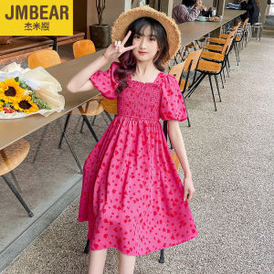 LS แสดงสาวชุดเสื้อกั๊กชุดผ้าฝ้ายรอบคอชุดฤดูร้อนชุด Maxi D Ress ชุดลำลองยาวกระโปรงอายุ3-15ปี120-17เซนติเมตร