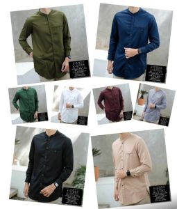 P2 JOLIE/BISA COD/Kemeja Koko ARTO/Fashion Pria Dewasa Lengan Panjang/Size MLXLXXL