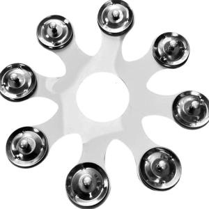 Trống thép không gỉ Cymbals thay thế Tambourine trống chuông thanh đỡ chũm Chọe Tambourine tập tin đính kèm dễ dàng để cài đặt