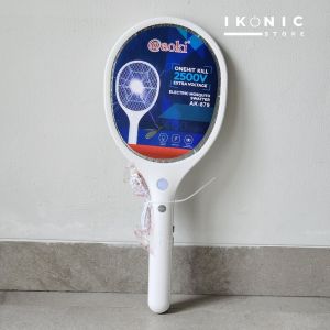 IKONIC Raket Nyamuk AK - 879 Cas Charger USBC USB-Type C Batre 500mAh