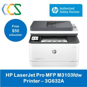 HP LaserJet Pro MFP 3103fdw Black & White MFC Laser Printer | Free $50 eVouchers | Print | copy | scan | fax | Wireless | Duplex printing | 3G632A | Replacement cartridges HP 145A Original Black Toner W1450A | HP 145X Original Black Toner W1450X