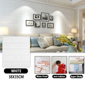 10Pcs Big size 70x77cm 3D Wallpaper sticker waterproof adhesive design for Wall Bricks Cement Wall Foam Wall paper