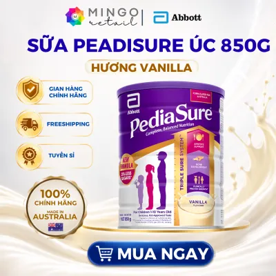 Sữa PediaSure Powder Úc – Sữa Dành Cho Bé Từ 1-10 Tuổi – Vị Vani – Hỗ Trợ Tăng Chiều Cao Cân Nặng