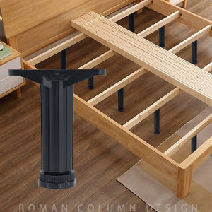onuobao T-shaped Frame Support Feet Adjustable Feet Heavy-duty Steel Plastic Bed Frame Bed Legs Hardware Support Feet Furniture Replacement Parts