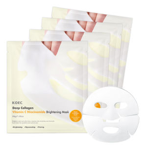 KOEC Yellow VC Collagen mask for hydration and moisturization niacinamide patch mask becomes transparent