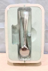 Kotak Tempat Makan Lunch Box Set Jerami Gandum Free Sendok Sumpit Bento Box