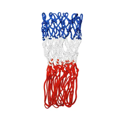 2PCS Molten Basketball Ring Net All Weather Net 5.0mm Tricolor Heavy Duty Basketball Net (White/Red/Blue)