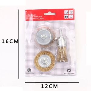 Bàn chải sắt mini đánh rỉ chuyên dụng lắp máy khoan chổi đánh rỉ làm sạch kim loại hiệu quả nhanh chóng