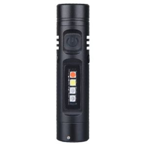 NALANILI Có thể sạc lại Đèn pin mini bỏ túi có kẹp mũ Ánh sáng lâu dài Đèn cắm trại Bền bỉ Đèn móc khóa dành cho cắm trại và du lịch