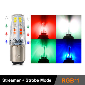 SEAMETAL 12V đèn 1157 phanh xe ô tô RGB flash đèn tín hiệu đỏ trắng chiếu sáng cho Honda TOYOTA Hyundai Ford