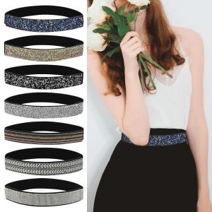 Ontostore90re8 fashionn tiệc cưới phụ kiện phù hợp với vành đai bụng đàn hồi Thắt lưng co giãn cô dâu dây đeo thắt lưng Rhinestone đai thắt lưng