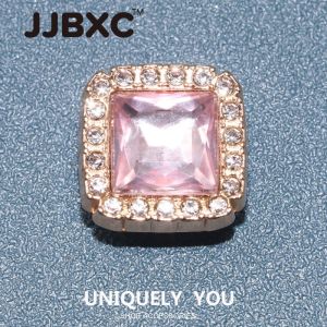 Phụ kiện giày kim loại JJBXC Charm khóa giày hình thỏ Alice Dreamland khóa giày kim cương DIY phụ kiện thời trang giày