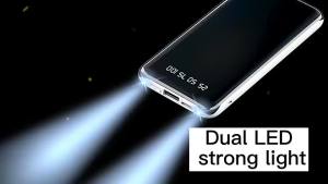 mAh 4 Cables Full Capacity Mini Portable Fast Charging Digital Display Slim Battery 充电宝