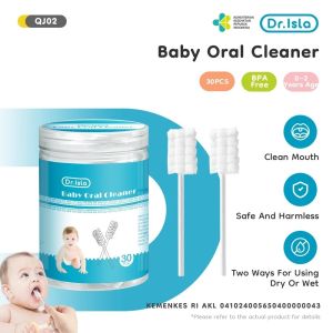 DR. ISLA QJ02 PEMBERSIH LIDAH DAN MULUT BAYI / BABY ORAL CLEANER 30PCS