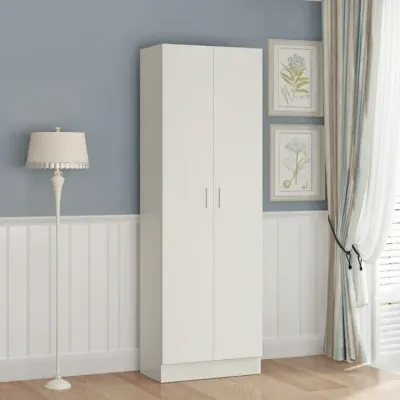 Two Double Doors Ultra-Thin Simple Narrow Small Wardrobe 2 Doors Single Depth Small Apartment Thin Wide Long