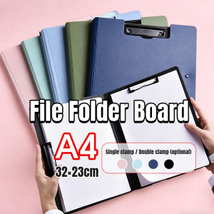 Auzak A4 Clip File Folder Board Single Clamp / Double Clamp Portable Document Organizer School Office 1PCS