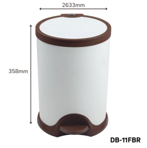 ROVEGA DB-9 FDR / DB-11 FBR Dustbin / Tempat Sampah Injak 9 Liter 11 Liter Soft Close (Kuat Tebal)