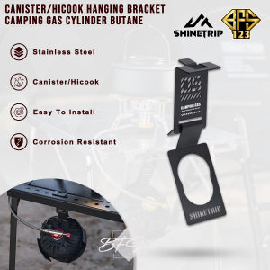 SHINETRIP Bracket Hanging Kaleng Canister Hicook Clamp Dudukan Kaleng Meja Anti Slip Camping Outdoor