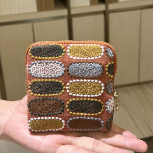 Embroidered Fabric Jewelry Pouch Card Coin Storage Bag Large Capacity for Bracelet Beads Necklace Wenwan Accessories