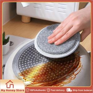 12pcs Double Side Dishwashing Sponge Dish Washing Brush Pan Pot Dish Wash Sponges Reusable Silver Wire Scouring Pads for Kitchen Clean